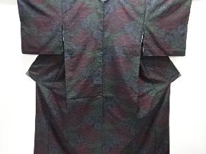 花古典柄織り出し本場結城紬80亀甲着物(石下)